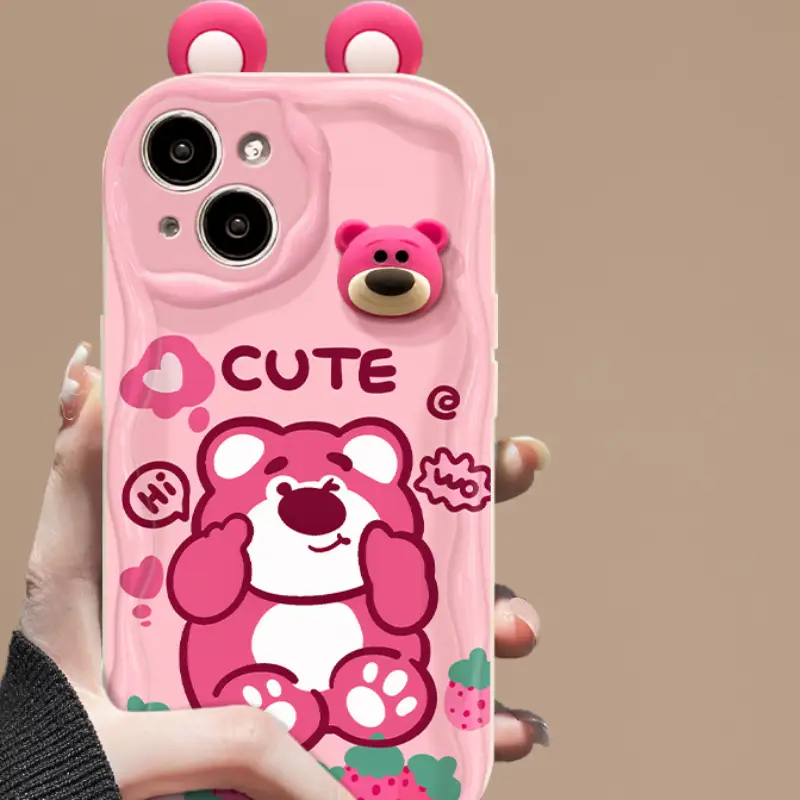 Cute Bear Winnie Pooh Honey Phone Case 1 Cute Bear Winnie Pooh Honey Phone Case With Pendant