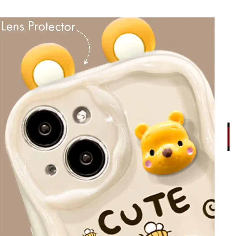 Cute Bear Winnie Pooh Honey Phone Case 11 Cute Bear Winnie Pooh Honey Phone Case With Pendant