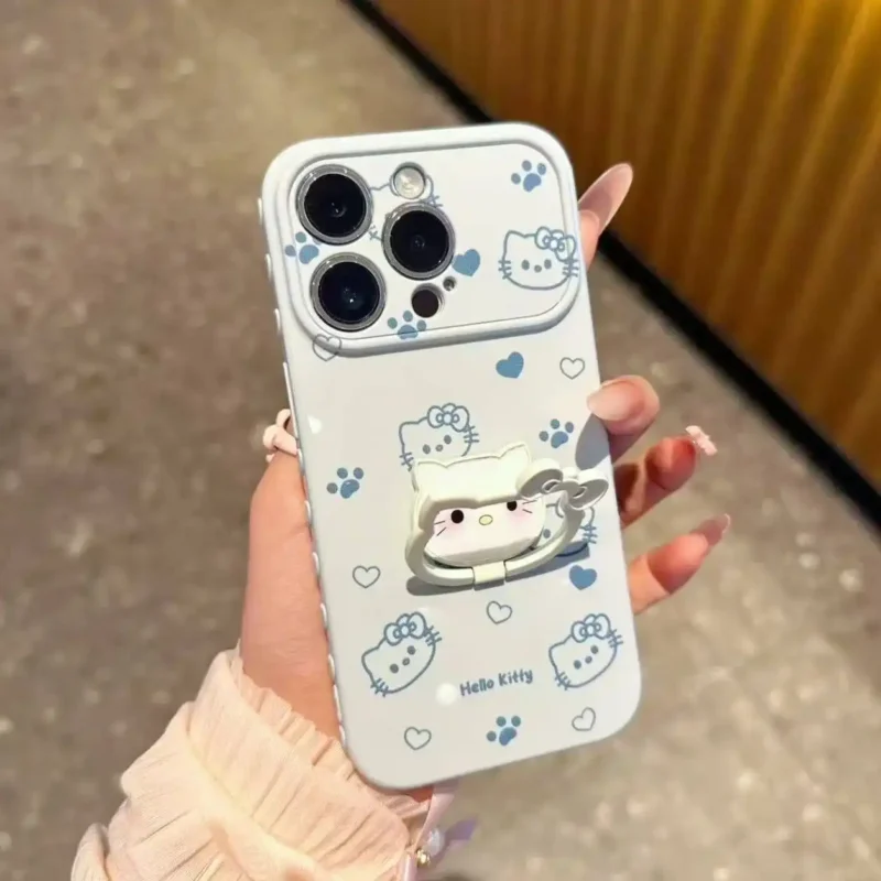 Cute Kitty Flip Stand Phone Case for iPhone 7 Cute Kitty Flip Stand Phone Case for iPhone