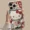 Cute Plush Kitty Floral Back Cover Makeup Mirror Flip Phone Case For iPhone