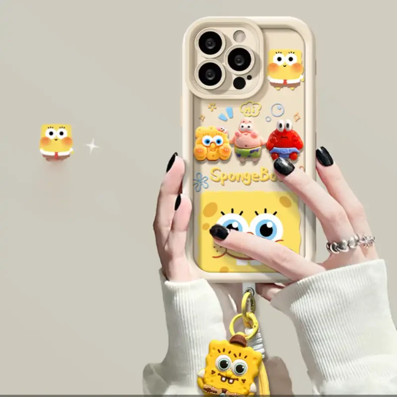 Cute SpongeBob Patrick Phone Case Cartoon Back Cover 1 Cute SpongeBob Patrick Phone Case Cartoon Back Cover