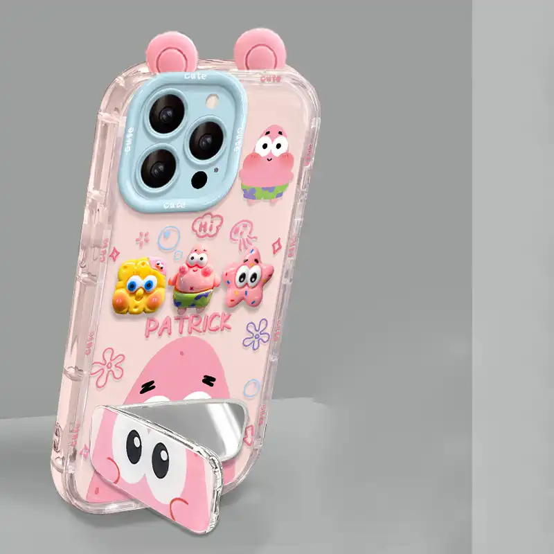Cute SpongeBob Patrick Star Phone Case Cartoon Back Cover