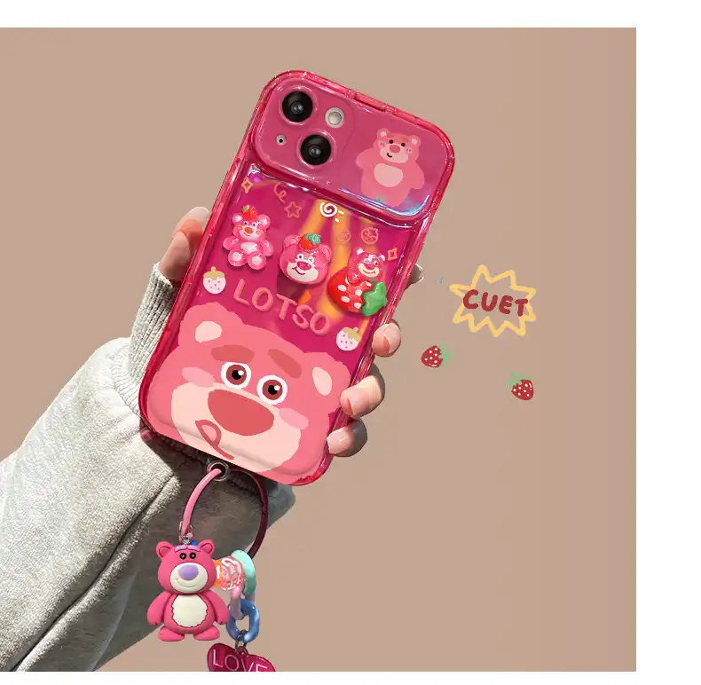 Cute Winnie Pooh Bear Phone Case Lotso Flip Mirror Back Cover 11 Cute Winnie Pooh Bear Phone Case Lotso Flip Mirror Back Cover