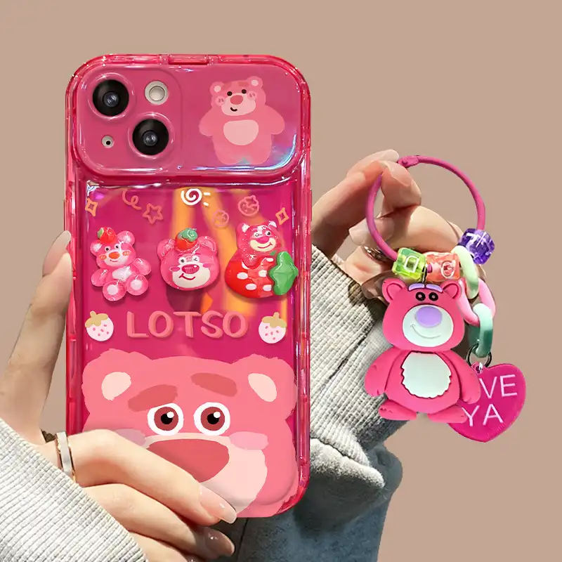 Cute Winnie Pooh Bear Phone Case Lotso Flip Mirror Back Cover 15 Cute Winnie Pooh Bear Phone Case Lotso Flip Mirror Back Cover
