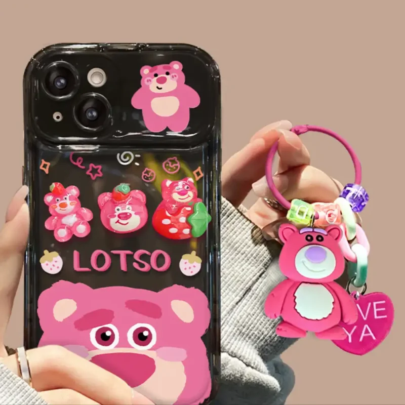 Cute Winnie Pooh Bear Phone Case Lotso Flip Mirror Back Cover 3 Cute Winnie Pooh Bear Phone Case Lotso Flip Mirror Back Cover