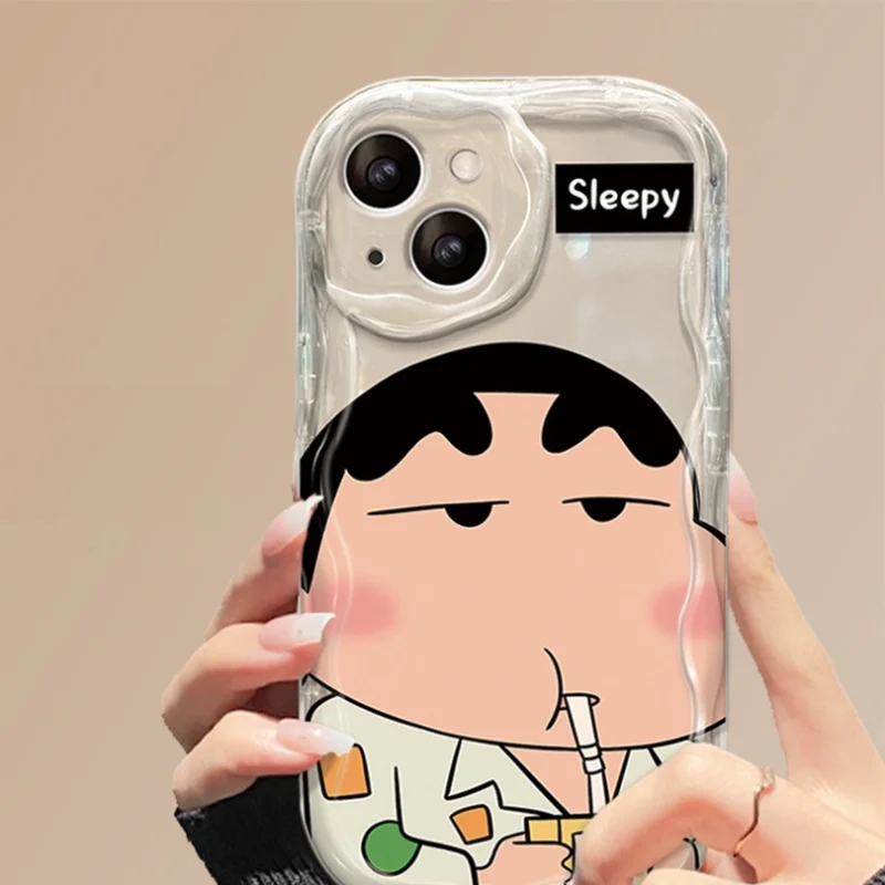 Funny Crayon Shin Phone Case for iPhone, Glasses Popsockets Back Cover 2 Funny Crayon Shin Phone Case for iPhone, Glasses Popsockets Back Cover