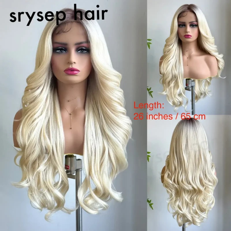 Japanese Futura Fiber Lace-Front Long Wavy Wigs 15 Long Wavy Lace Front Wigs for Women - 13x6 HD Transparent Lace Frontal Synthetic Wig, Japanese Futura Heat Resistant Fiber with Pre-Plucked Hairline