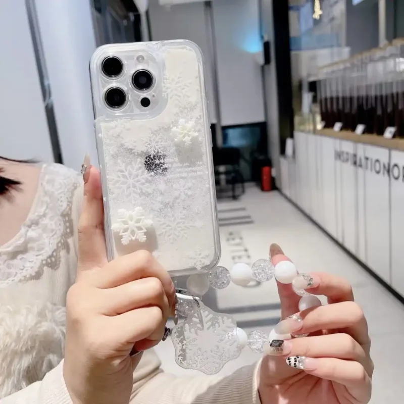Liquid-sand Snowflake Phone Case For iPhone 4 Liquid-sand Snowflake Phone Case For iPhone