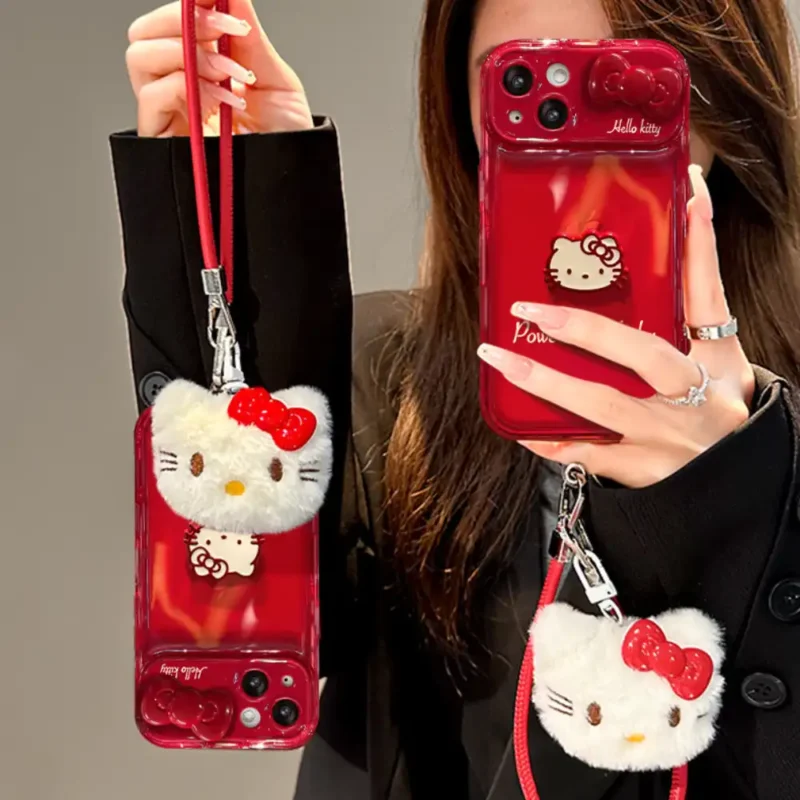 Makeup Mirror Lens Protector Kitty Flip iPhone Case 1-4 Makeup Mirror Lens Protector Kitty Flip iPhone Case