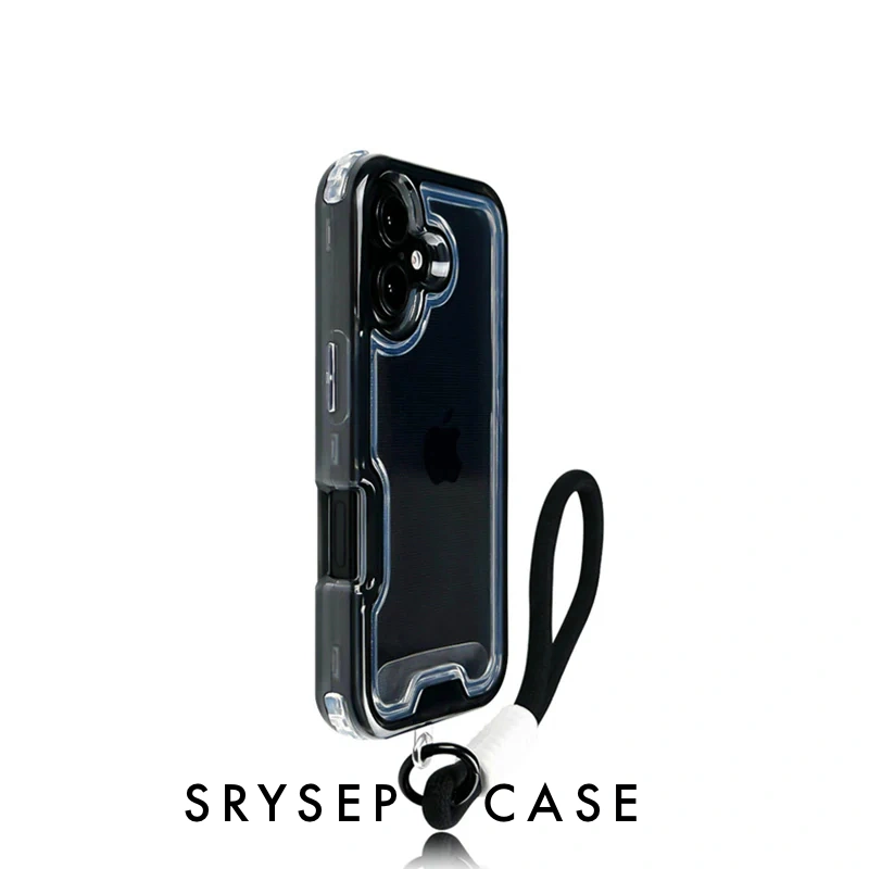 iPhone Lanyard Series - Gradient Design Clear TPU Phone Case