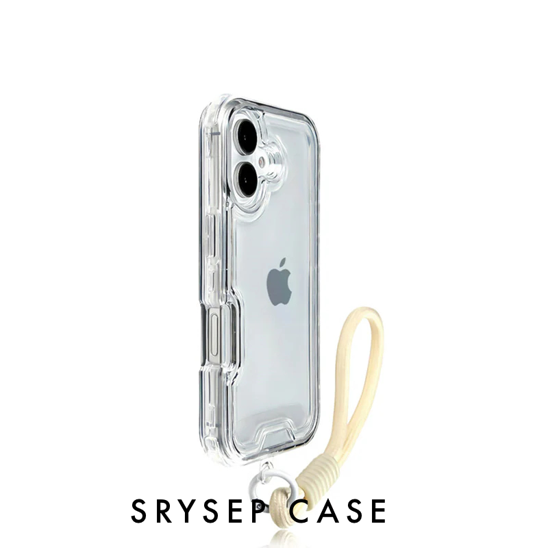 iPhone Lanyard Series - Gradient Design Clear TPU Phone Case