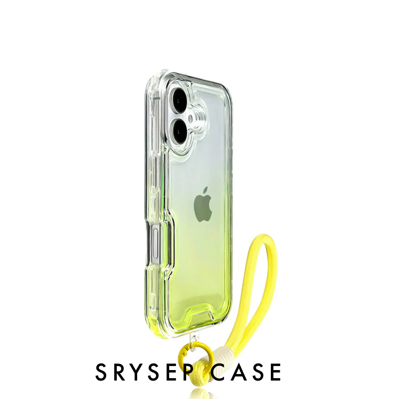 iPhone Lanyard Series - Gradient Design Clear TPU Phone Case