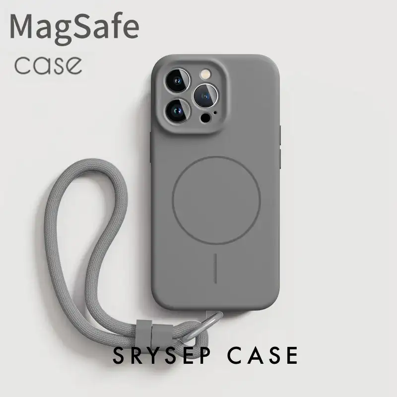 iPhone Lanyard Series - Liquid Silicone Phone Case Supports MagSafe 5 iPhone Lanyard Series - Liquid Silicone Phone Case Supports MagSafe