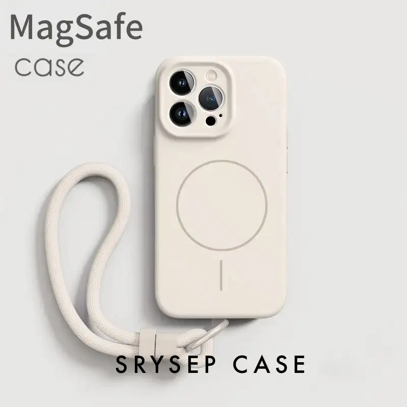 iPhone Lanyard Series - Liquid Silicone Phone Case Supports MagSafe 8 iPhone Lanyard Series - Liquid Silicone Phone Case Supports MagSafe