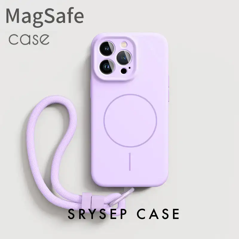 iPhone Lanyard Series - Liquid Silicone Phone Case Supports MagSafe 9 iPhone Lanyard Series - Liquid Silicone Phone Case Supports MagSafe